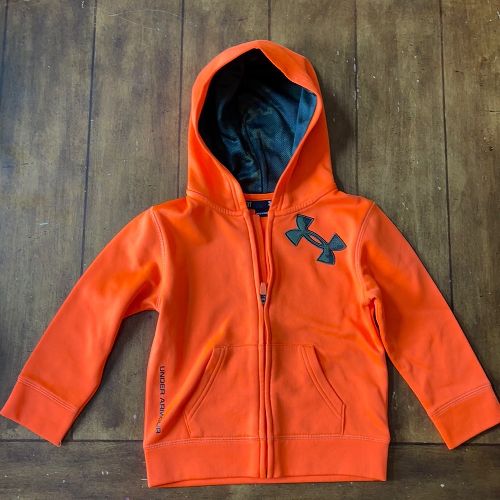 3t Orange Under Armour full zip.